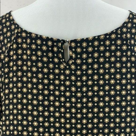 Worthington Woman's Abstract Print‎ Black Gold Tunic Style Top Size 2X - Picture 5 of 10